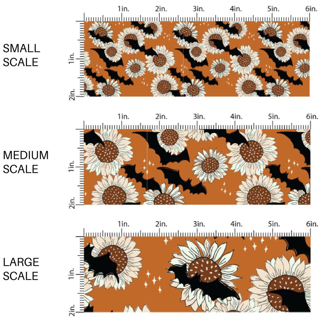 Bats And Sunflowers | Juniper Row | Fabric By The Yard