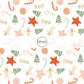 These Christmas treat themed pattern fabric by the yard features the following design elements: cookies and candy canes on cream. This fun themed fabric can be used for all your sewing and crafting needs!