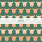 These Christmas themed pattern fabric by the yard features the following design elements: reindeer on sage. This fun themed fabric can be used for all your sewing and crafting needs!