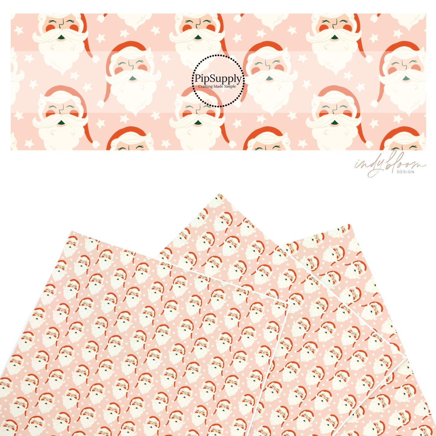 Festive Santa Faux Leather Sheets