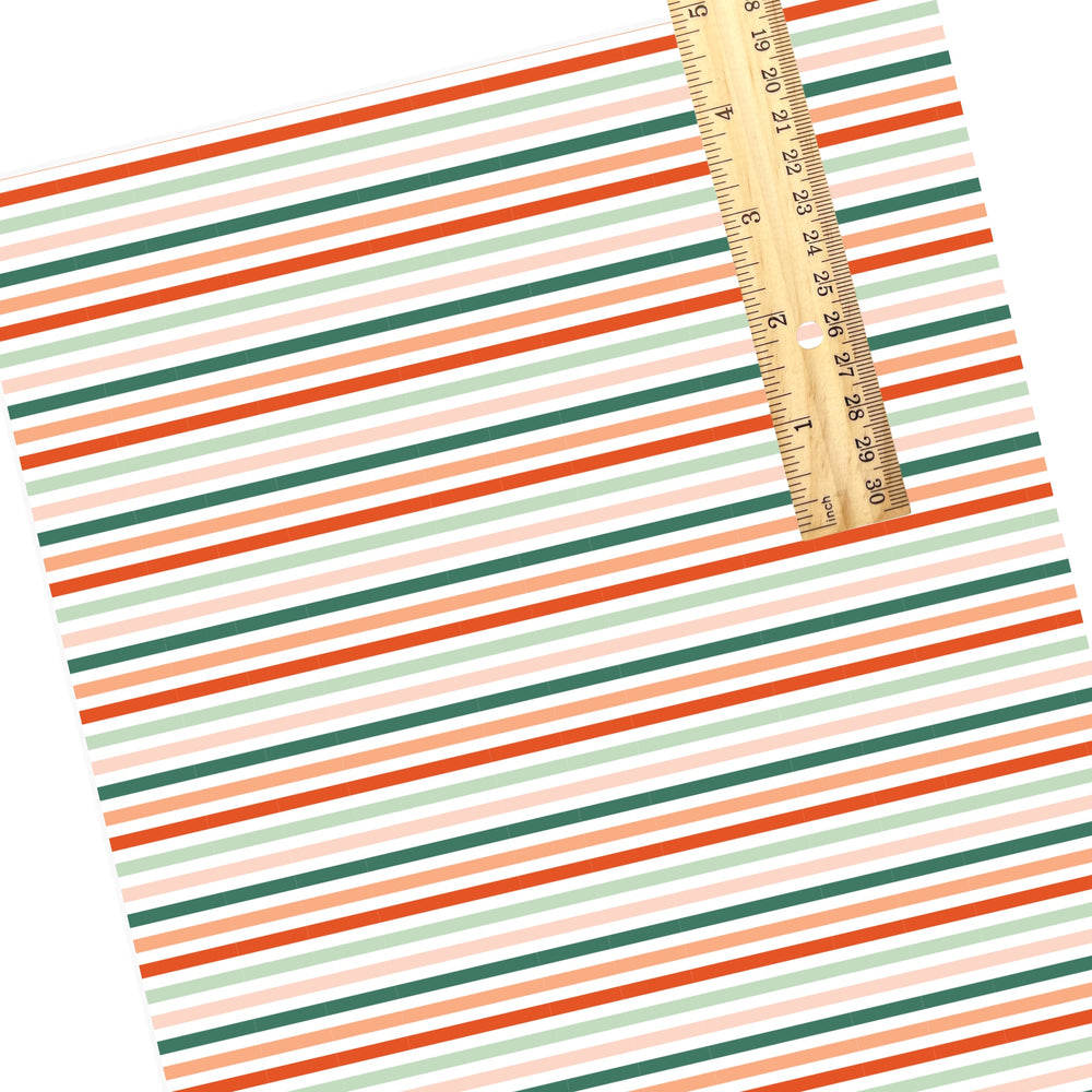 These winter stripe themed pattern faux leather sheets contain the following design elements: Christmas colorful stripes. Our CPSIA compliant faux leather sheets or rolls can be used for all types of crafting projects.