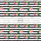 This summer fabric by the yard features flamingos on black and white stripe pattern. This fun summer themed fabric can be used for all your sewing and crafting needs!