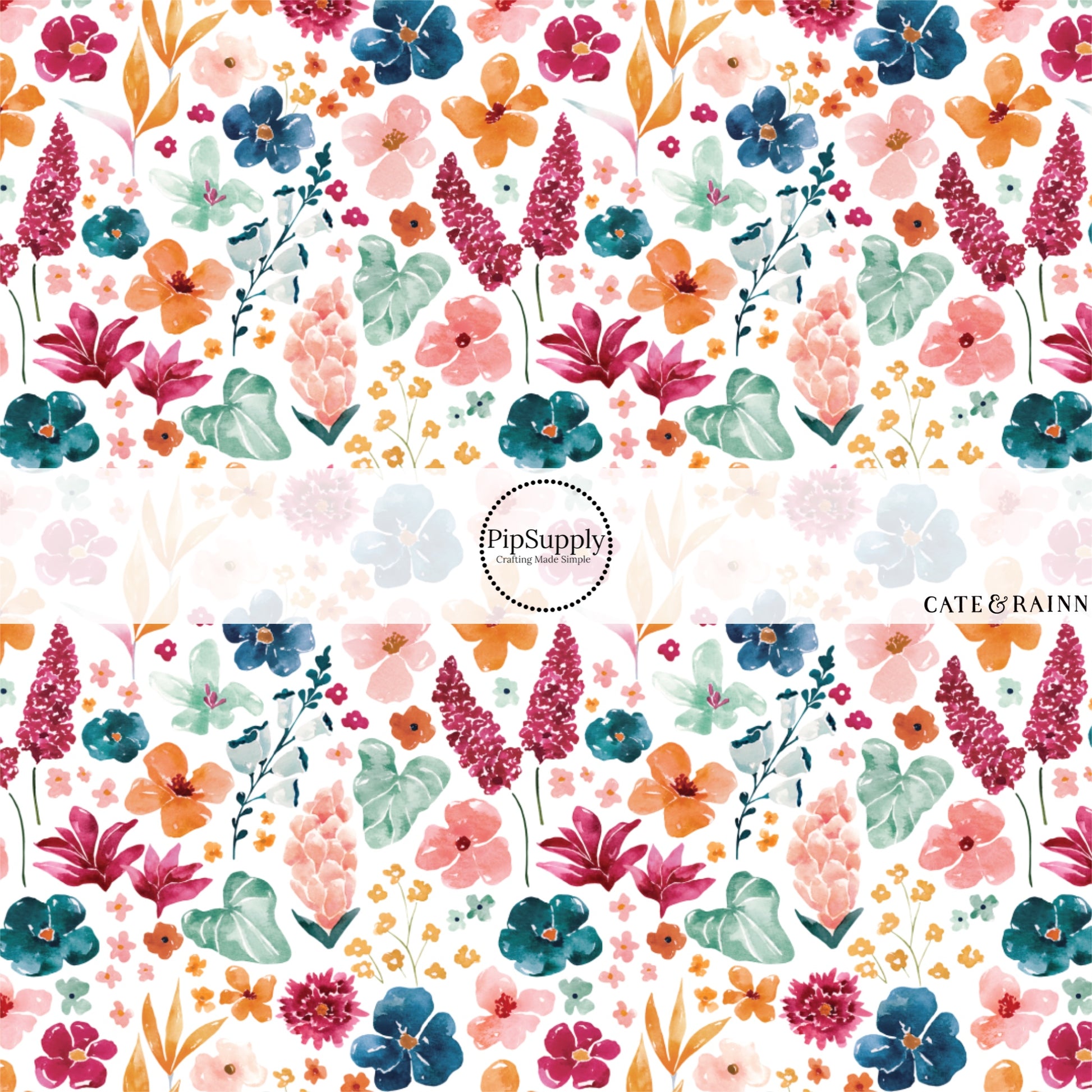 These jungle pattern fabric by the yard features tropical botanical flowers. This fun fabric can be used for all your sewing and crafting needs!