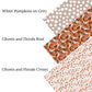 Ghosts and Florals Rust Faux Leather Sheets
