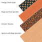 Beige and Rust Speckles Faux Leather Sheets