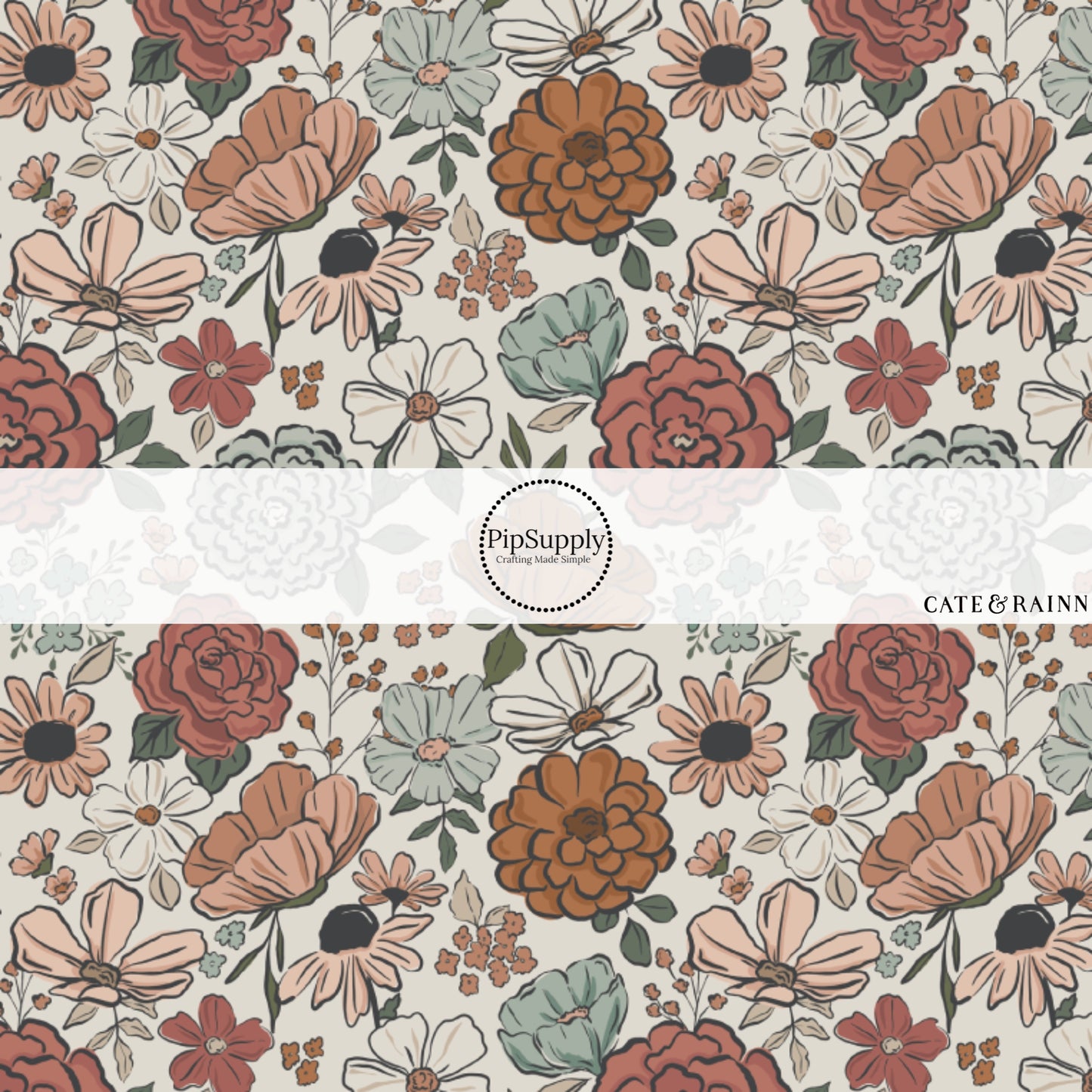 These summer pattern fabric by the yard features western floral patterns. This fun fabric can be used for all your sewing and crafting needs!