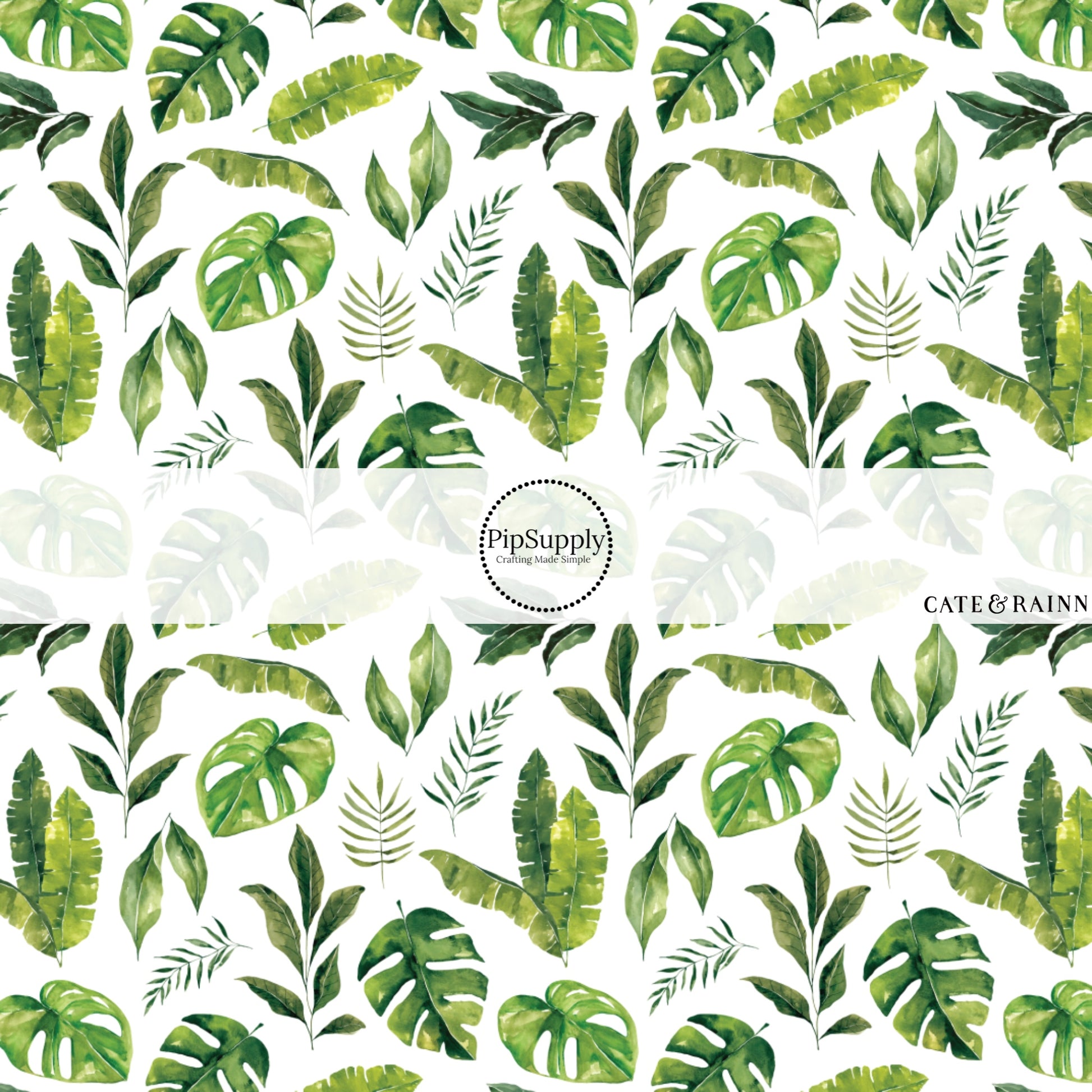 These jungle pattern fabric by the yard features tropical jungle foliage. This fun fabric can be used for all your sewing and crafting needs!