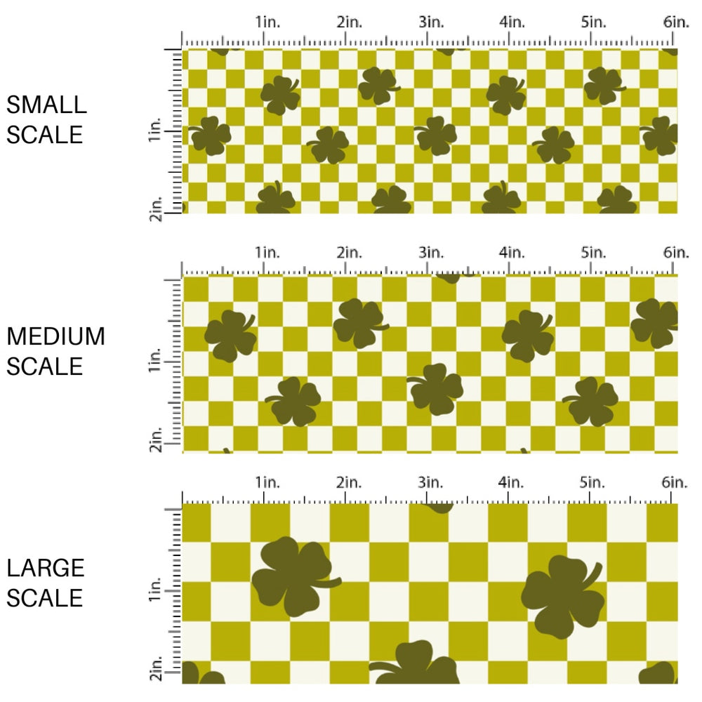 This holiday fabric by the yard features forest green cloves on green and cream checkers. This festive pattern fabric can be used for all your sewing and crafting needs!