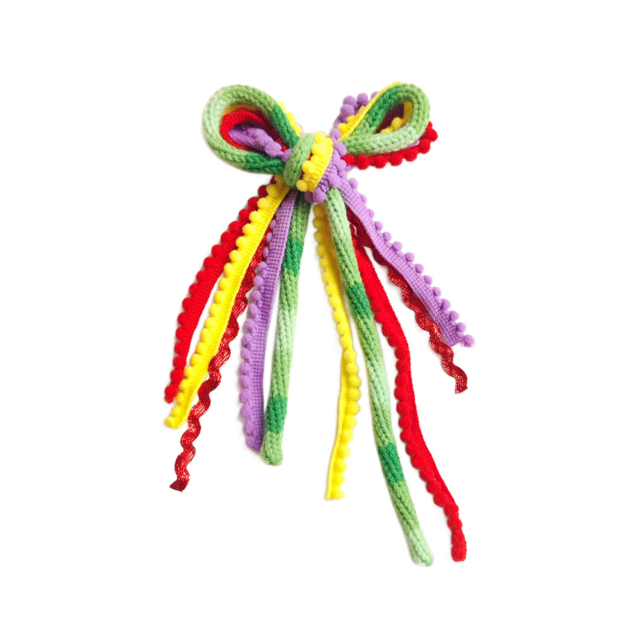 These summer colorful ribbon tied bows are ready to package and resell to your customers no sewing or measuring necessary! These hair bows come with a clip already attached.