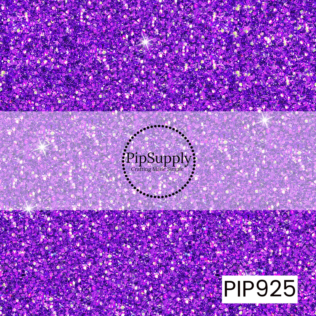 A rich orchid purple glitter design featuring sparkling multidimensional flecks and bright shimmer highlights, creating the look of dazzling chunky glitter with a glamorous, eye-catching finish.
