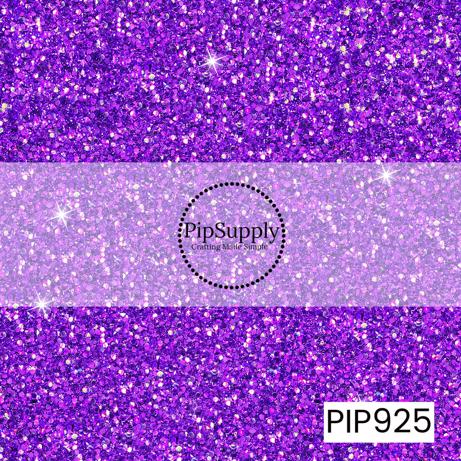 A rich orchid purple glitter design featuring sparkling multidimensional flecks and bright shimmer highlights, creating the look of dazzling chunky glitter with a glamorous, eye-catching finish.
