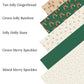 Green Merry Speckles Faux Leather Sheets