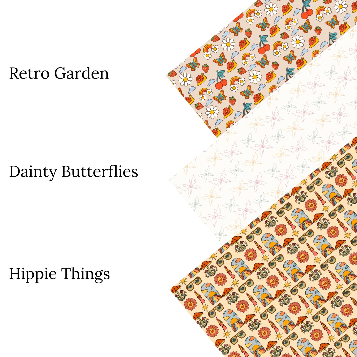 Dainty Butterflies Faux Leather Sheets