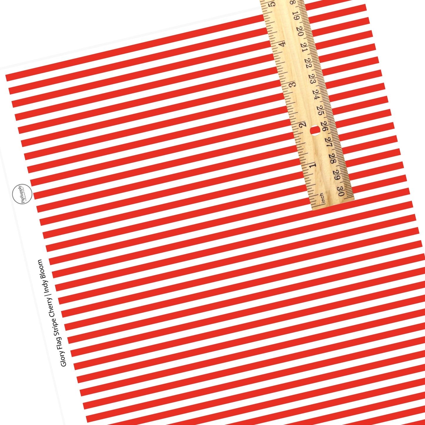 These 4th of July faux leather sheets contain the following design elements: patriotic white and red stripes. Our CPSIA compliant faux leather sheets or rolls can be used for all types of crafting projects.