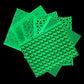 Glow in the Dark Floral Ghosts and Pumpkins Faux Leather Sheets