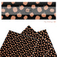 These Halloween themed pattern faux leather sheets contain the following design elements: orange gourds on black. Our CPSIA compliant faux leather sheets or rolls can be used for all types of crafting projects.