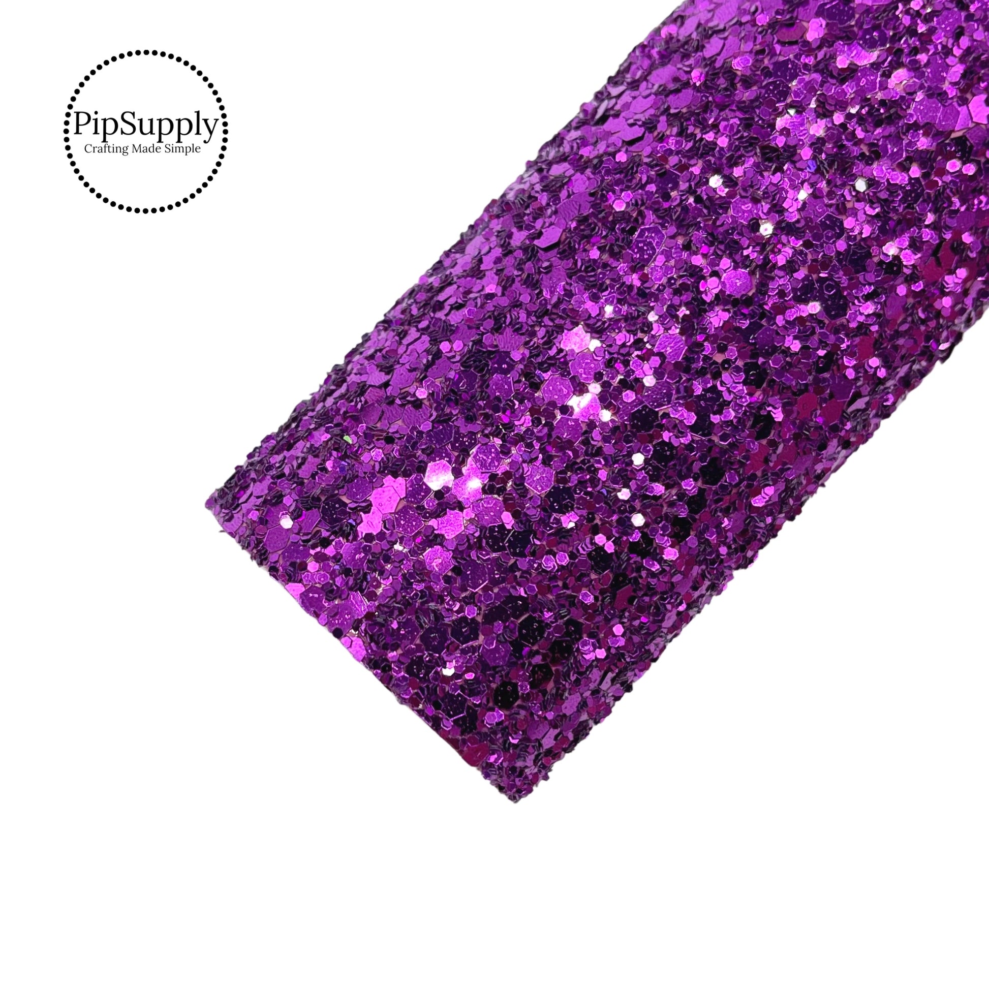 Dark purple sequins chunky glitter sheet