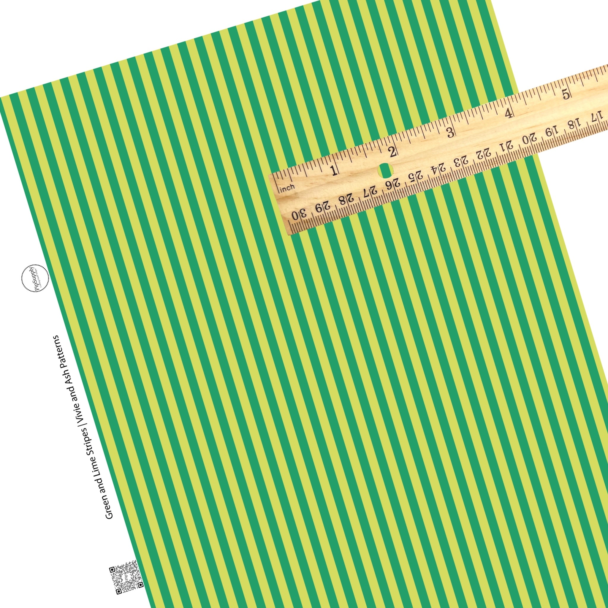 St. Patrick's Day Stripes Faux Leather Sheet - Luck O' the Stripes