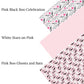 Pink Black Boo Celebration Faux Leather Sheets