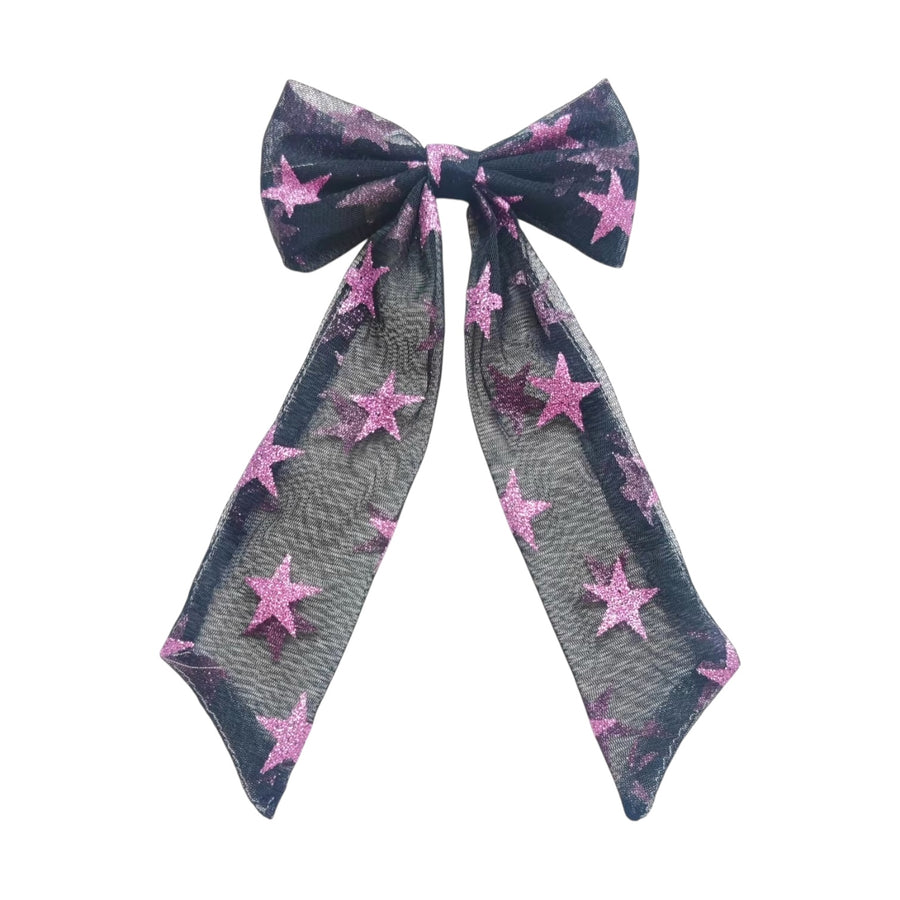 Theses Halloween tulle long tail hair bows are ready to package and resell to your customers no sewing or measuring necessary! These come pre-tied with an attached alligator clip. The Halloween themed bow is perfect for all hair styles for kids and adults.