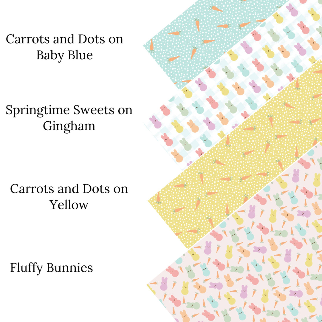 Springtime Sweets on Gingham Faux Leather Sheets