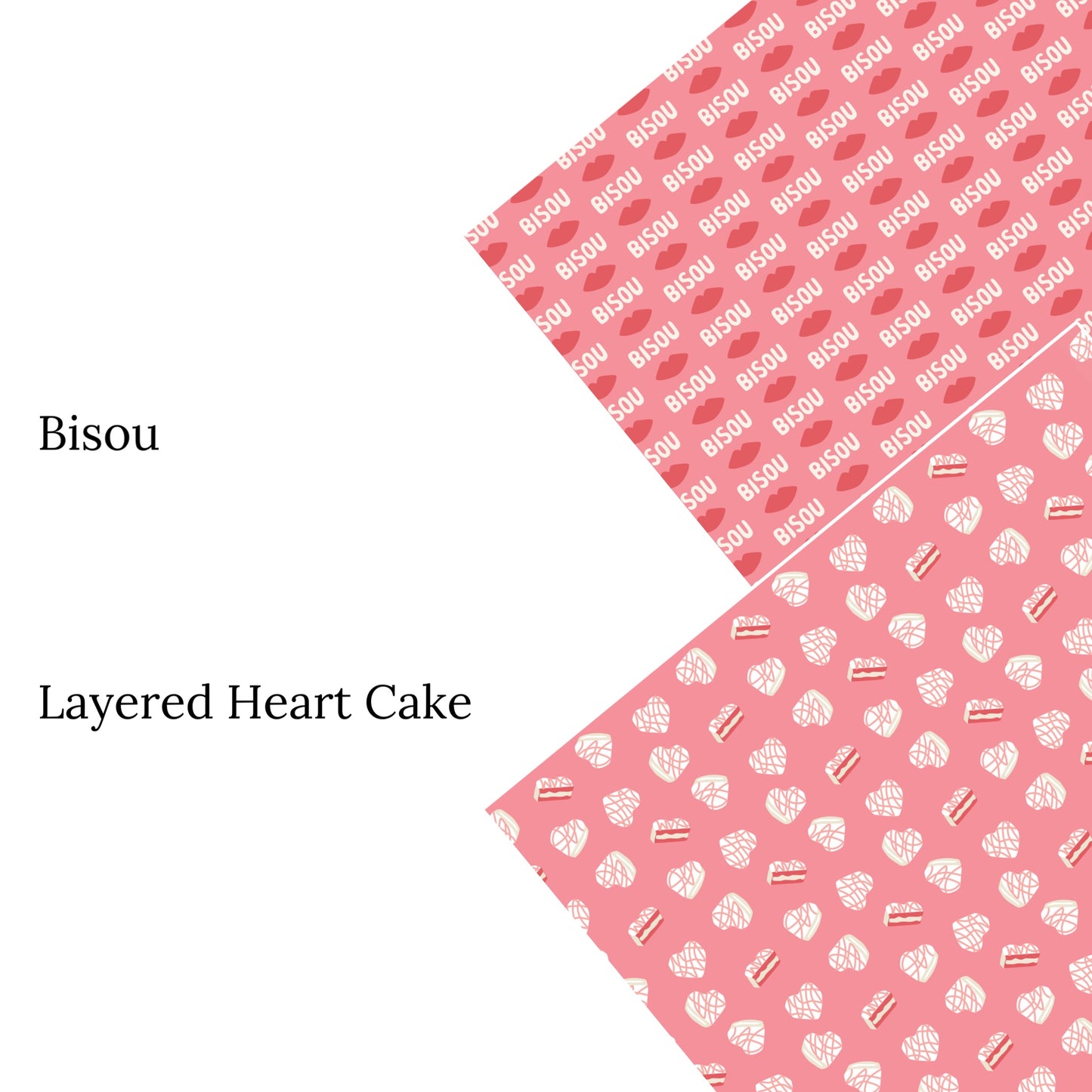 Layered Heart Cake Faux Leather Sheets