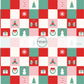 These winter themed pattern fabric by the yard features the following design elements: colorful Christmas checkered pattern. This fun themed fabric can be used for all your sewing and crafting needs!