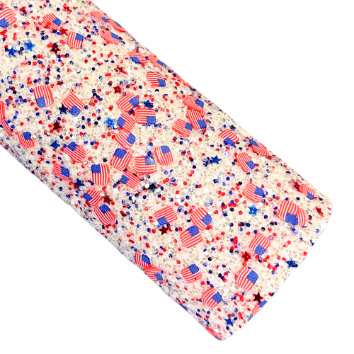 Independence Day Flag Glitter
