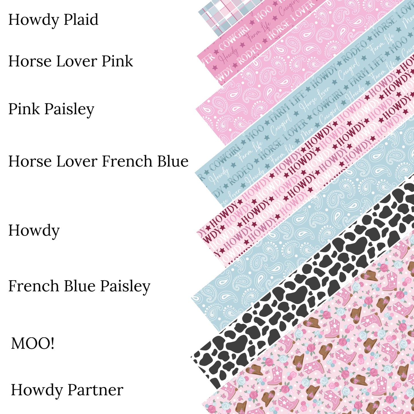 Howdy Plaid Faux Leather Sheets