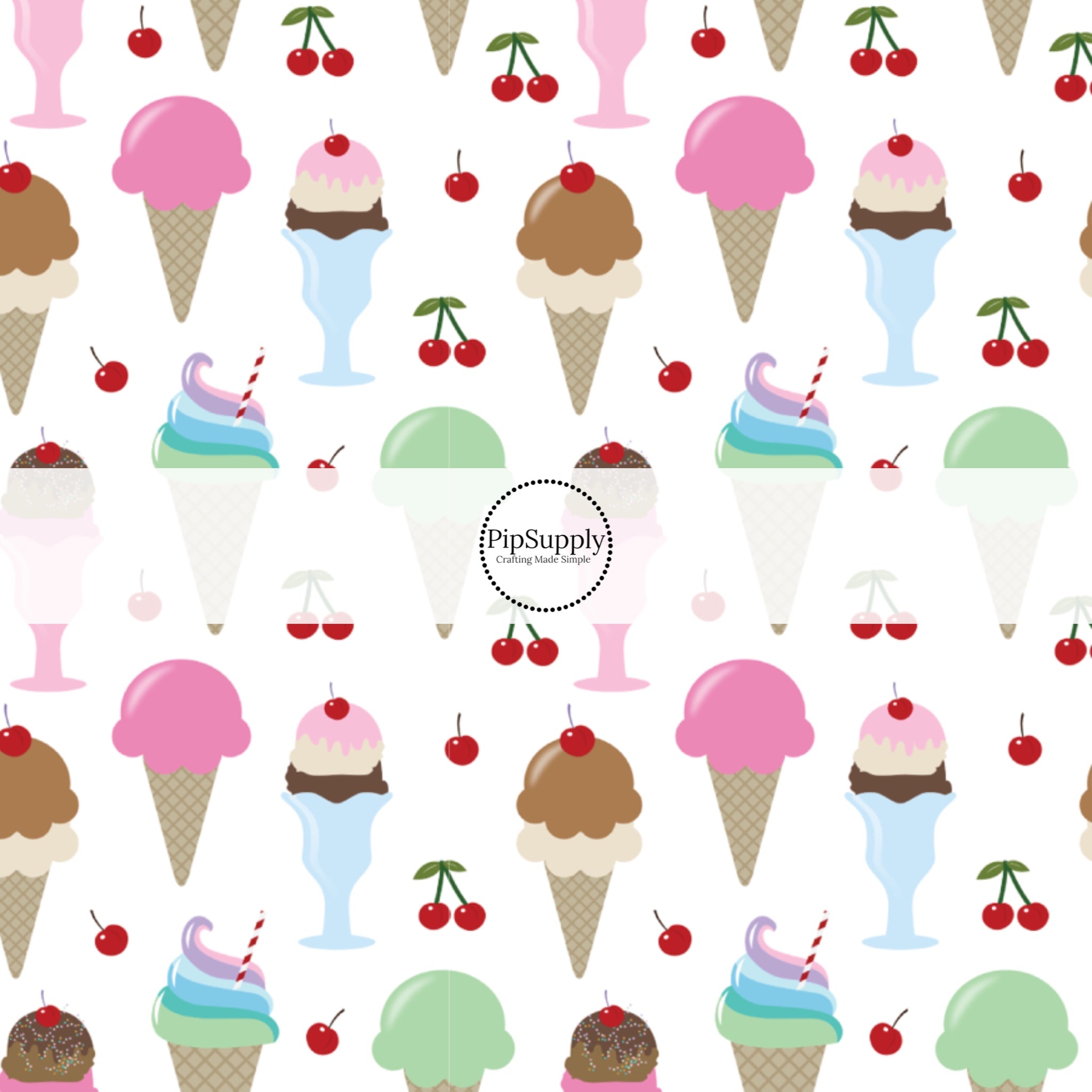 Ice deals cream fabric