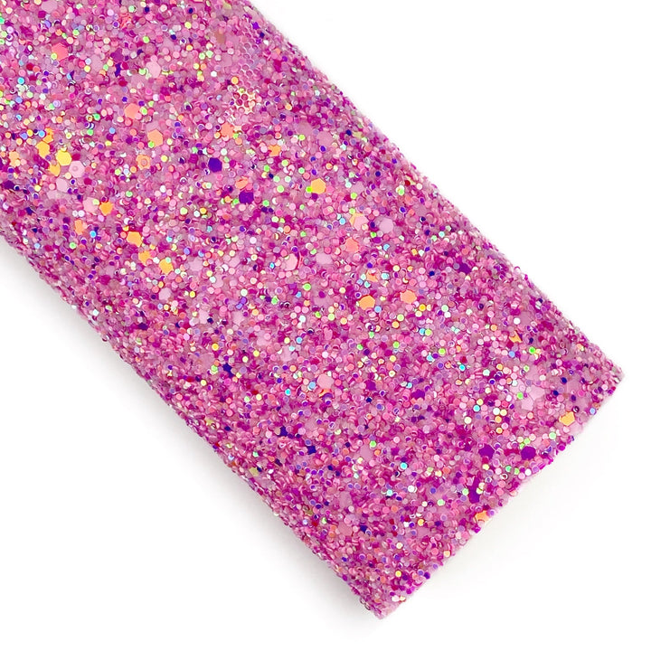 Think Pink Glow in the Dark Lux© Chunky Glitter Sheet