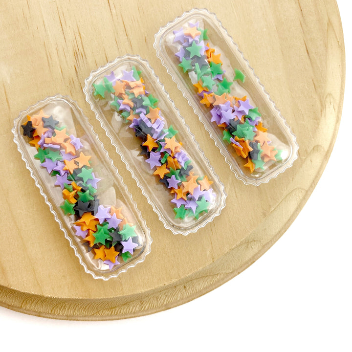 Happy Halloween Stars Mix Shaker Snap Clip Covers