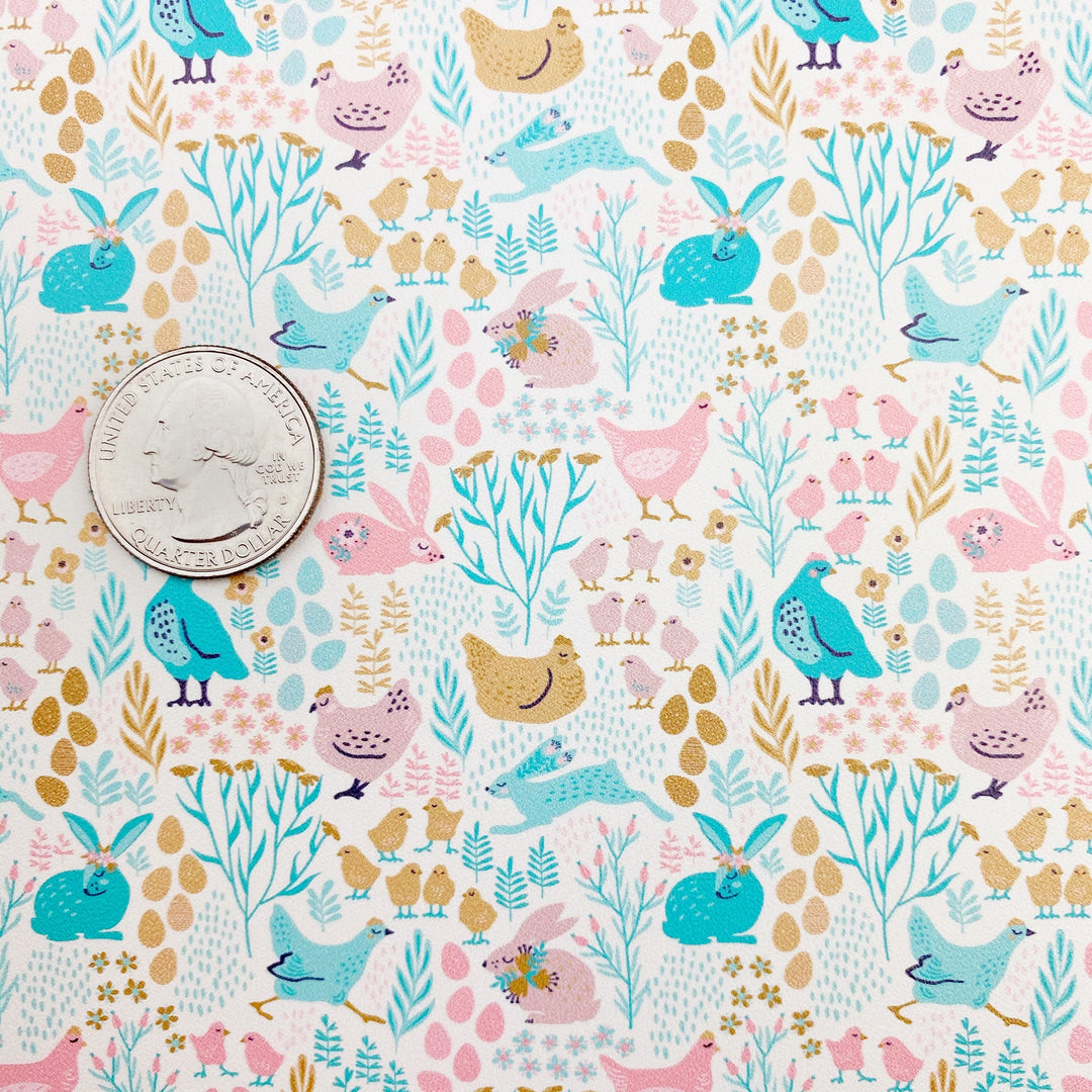 Bunnies & Chicks Vegan Leather