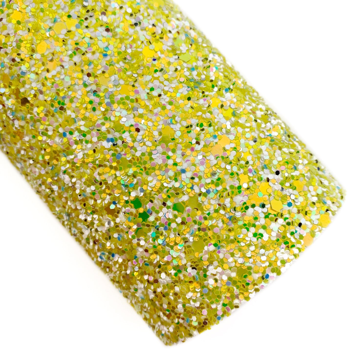 Limoncello Chunky Glitter Faux Leather Sheets