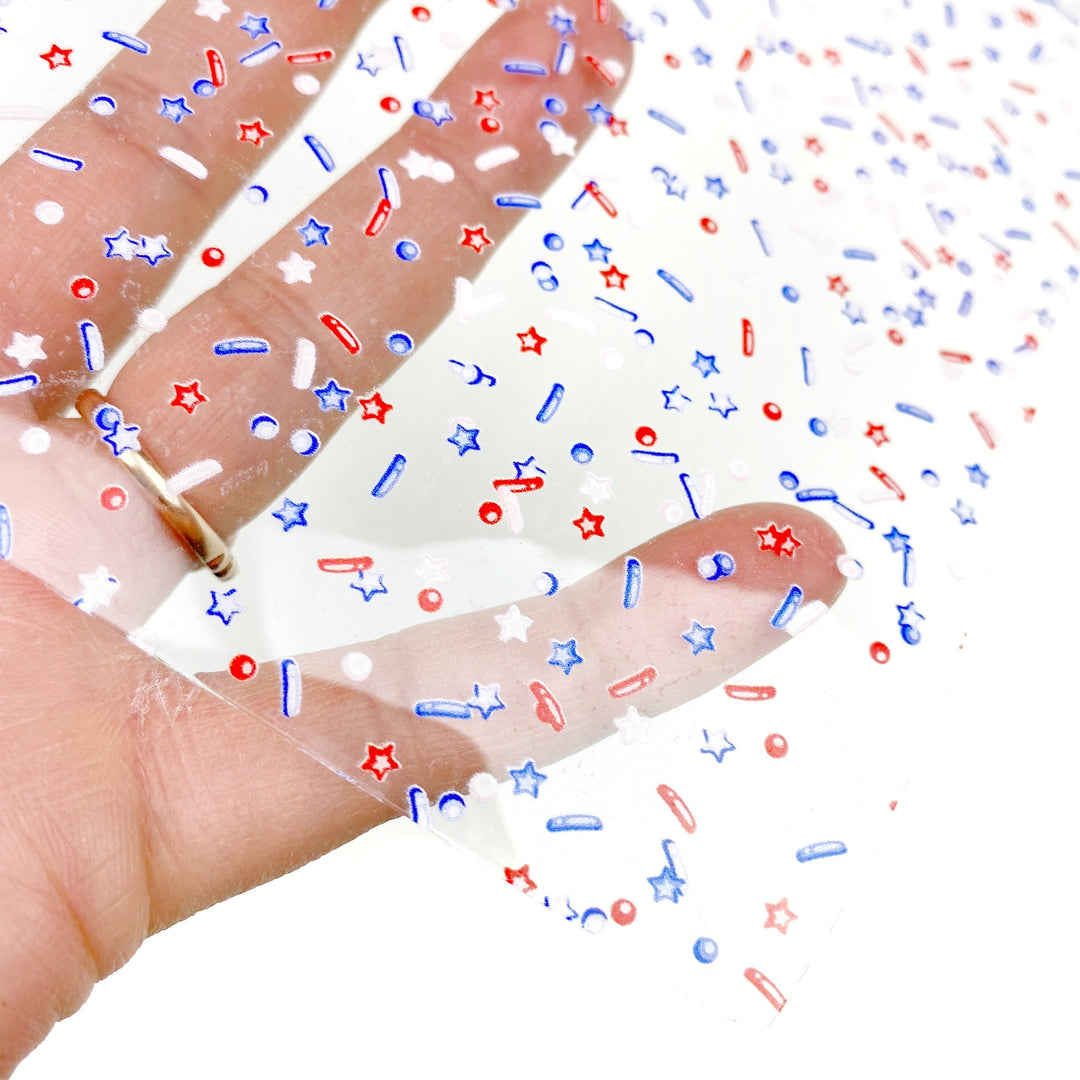 Patriotic Sprinkle Mix Jelly Vinyl