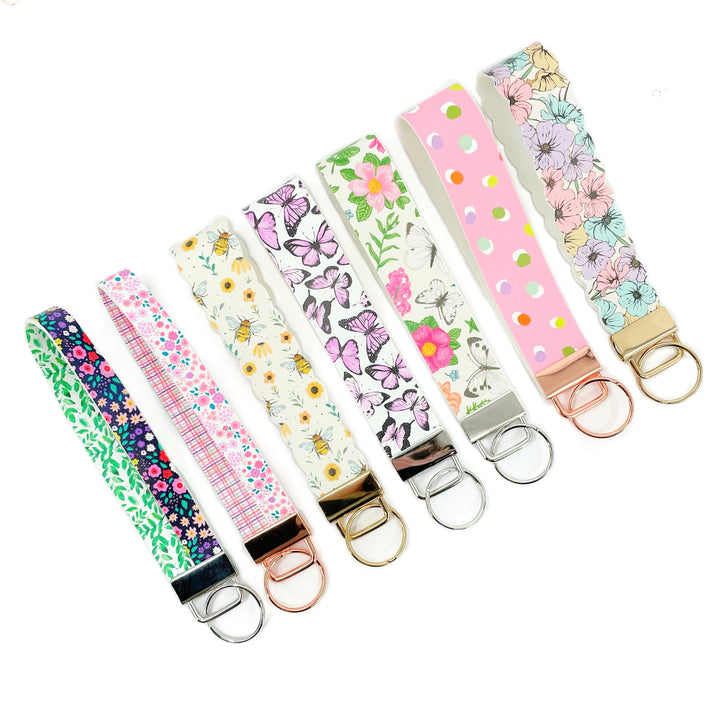 Spring Wristlet Key Chain Variety Hand Cut Sheet