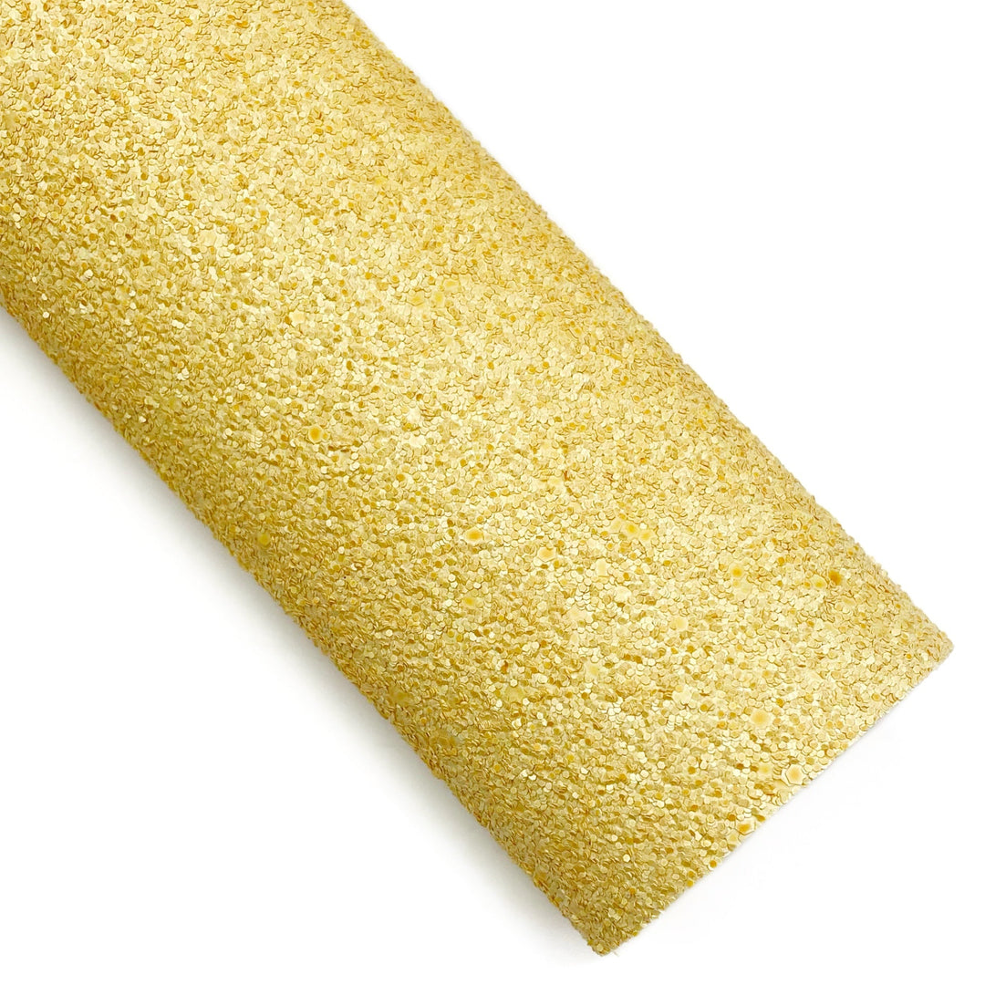 Suntan Matte Chunky Glitter Faux Leather Sheets