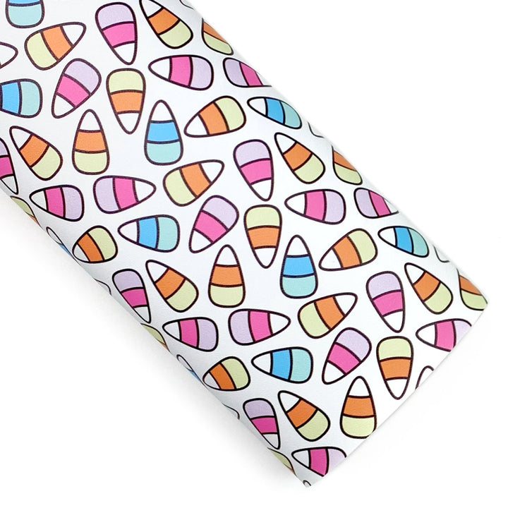 Candy Corn Pastel Vegan Leather A3 Size