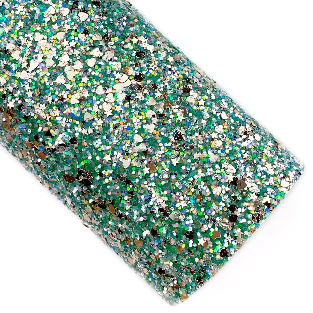 Green Golden Friendship Glitter Sheet