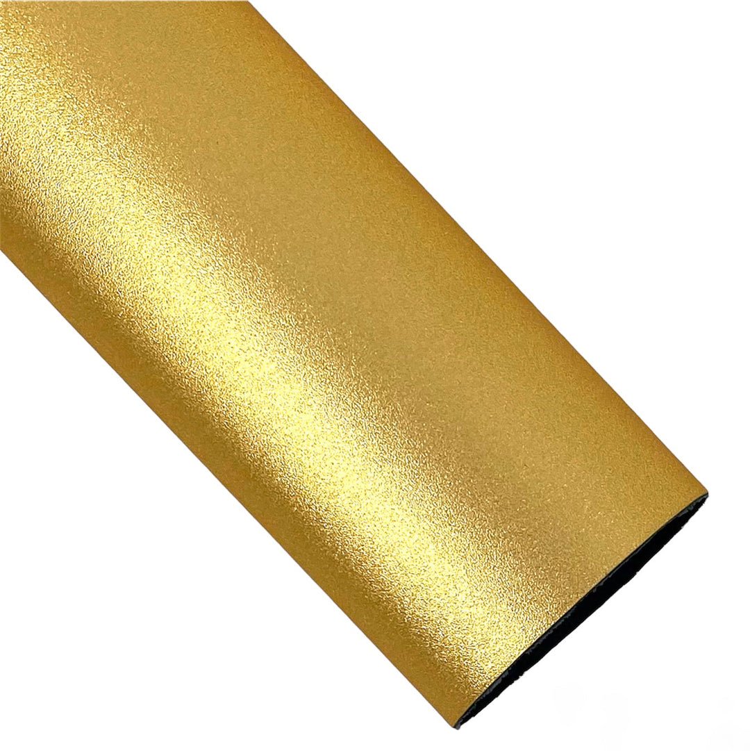 Pure Gold Shimmer Textured Vegan Leather Sheets