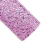 Lilac Sequins Chunky Glitter Faux Leather Sheets