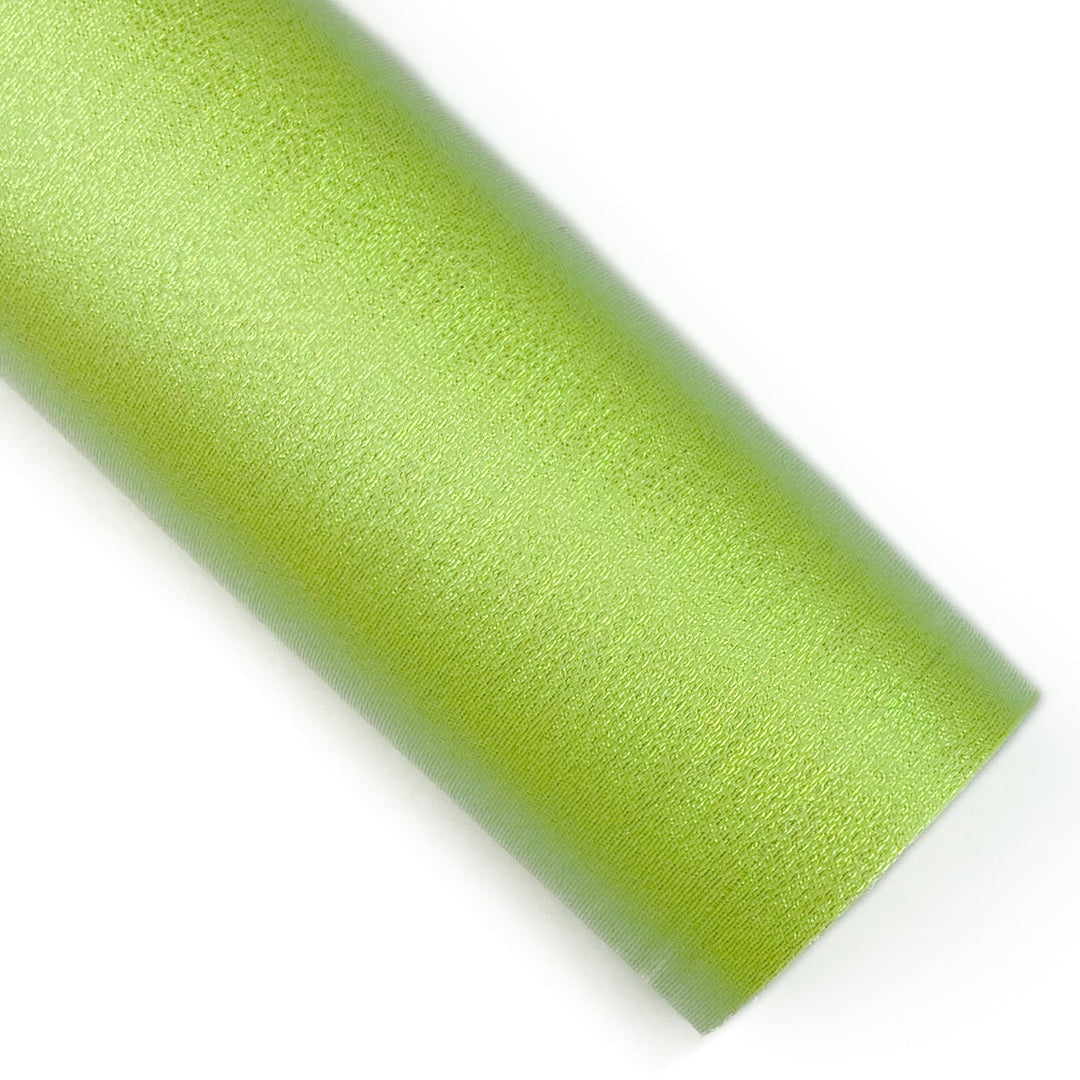 Lime Sparkle Tulle Faux Leather Sheets