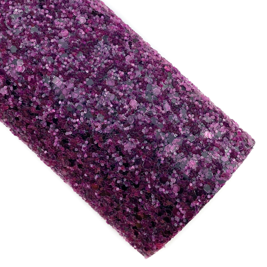 Wild Hibiscus Jewel Glitter Faux Leather Sheets