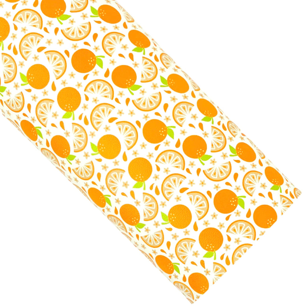 Juicy Orange Vegan Leather