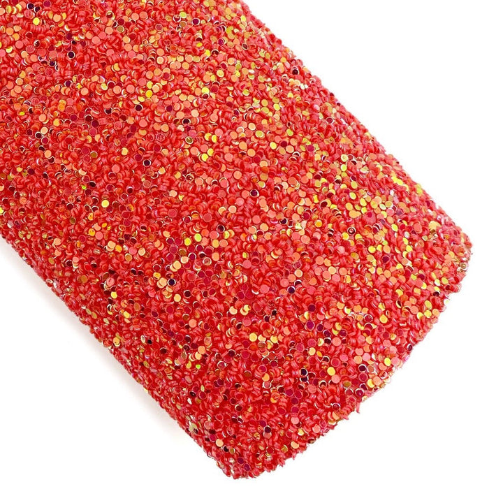 Burning Embers Lux© Chunky Glitter Faux Leather Sheets