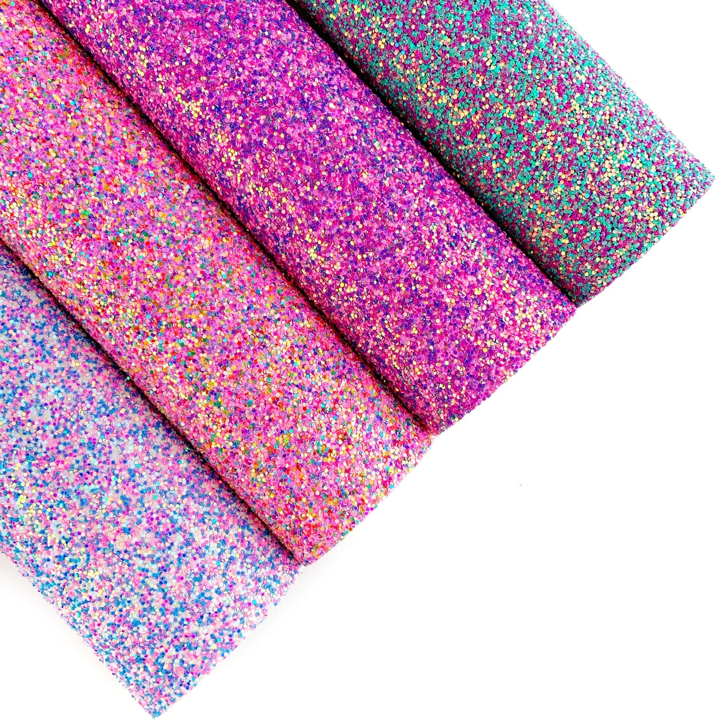 Cotton Candy Lux© Chunky Glitter Faux Leather Sheets