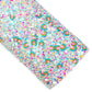 Happy Day Rainbow & Cloud Pieces Glitter Faux Leather Sheets