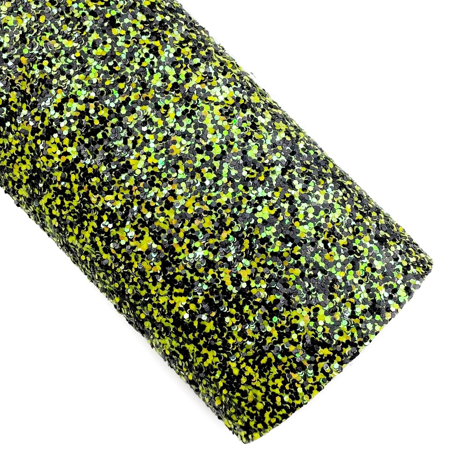 *SLIGHTLY FLAWED* Yellow Potion Chunky Glitter Faux Leather Sheets