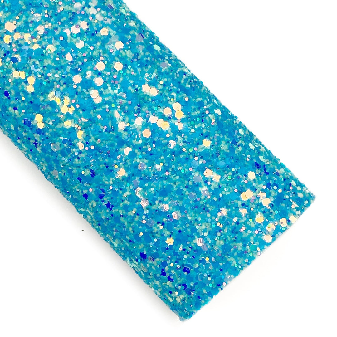 Blue Let's Glow Chunky Glitter