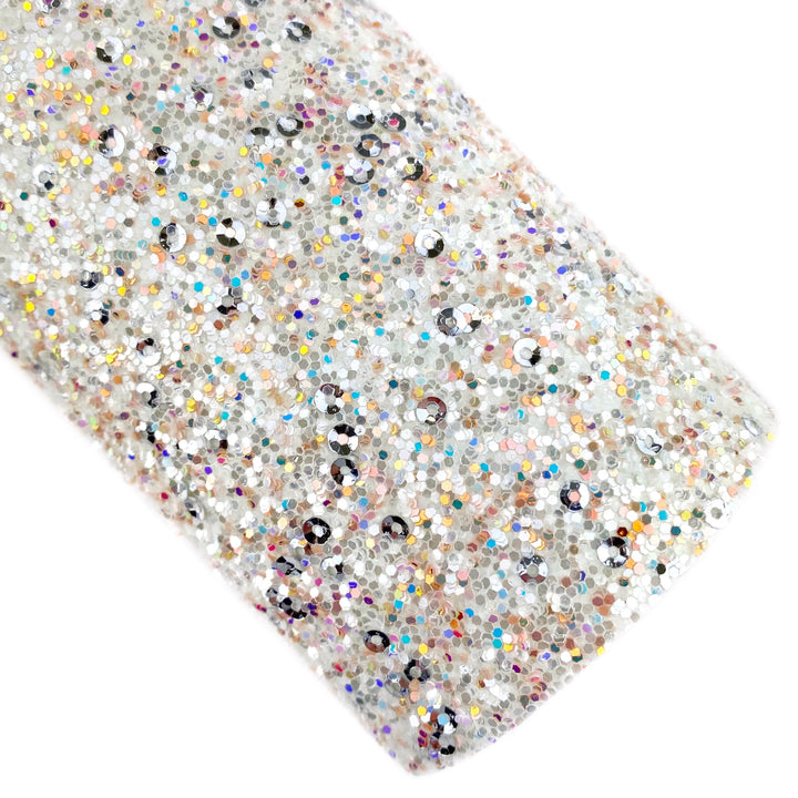 Toasted Marshmallow Sequins Chunky Glitter Faux Leather Sheets